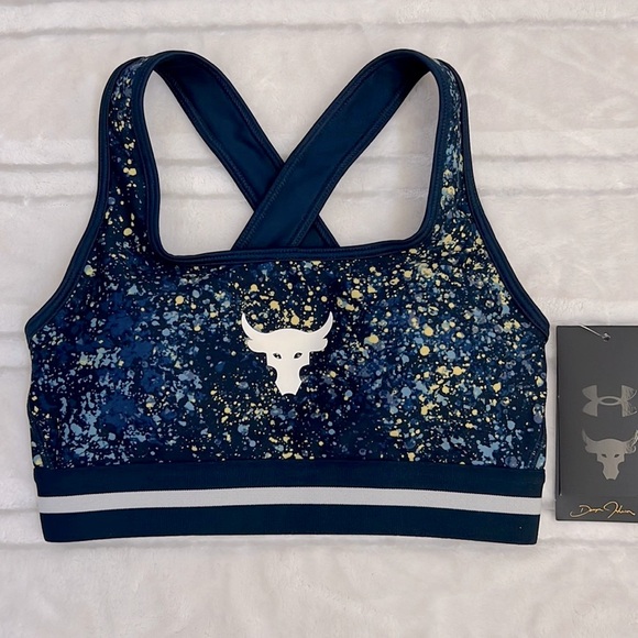 Under Armour Mid Support Sports Bra Top - Picture 3 of 5